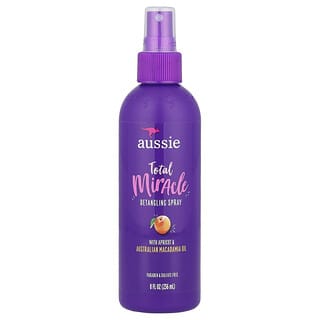 Aussie, Spray Desembaraçante Total Miracle com Óleo de Macadâmia Australiana e Damasco, 236 ml (8 fl oz)