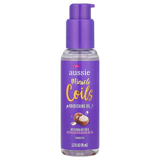 Aussie, Miracle Coils, Nourishing Oil with Cocoa Butter & Australian Macadamia Nut Oil, 3.2 fl oz (95 ml)