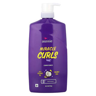 Aussie‏, Miracle Curls, מרכך עם שמן קוקוס ושמן חוחובה, 778 מ"ל (26.2 אונקיות נוזל)