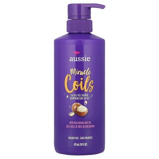 Aussie, Miracle Coils, Champú sin sulfatos con aceite de nuez de macadamia, 475 ml (16 oz. líq.)