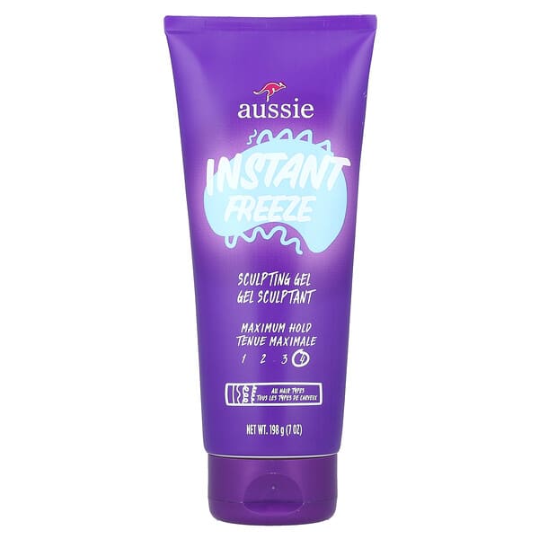 Aussie, 인스턴트 프리즈 스컬프팅 젤, 맥시멈 홀드, 198g(7oz)