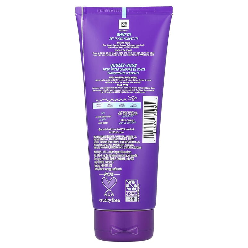 Anında Dondurucu, Şekillendirici Jel, Maksimum Tutuş, 7 oz (198 g)