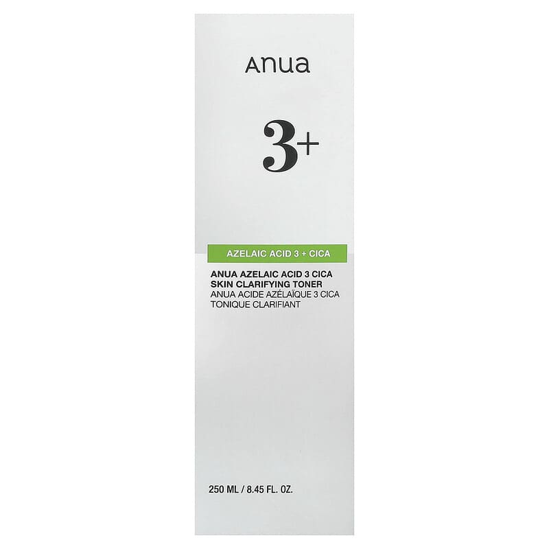 Azelaic Acid 3 Cica Skin, Tônico Clareador, 250 ml (8,45 fl oz)