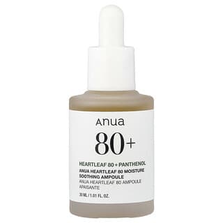 Anua, 하트리프 80 모이스처 수딩 앰플, 30ml(1.01fl oz)