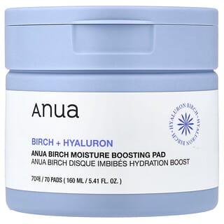 Anua, Birch Moisture Boosting Pad, 70 Discos