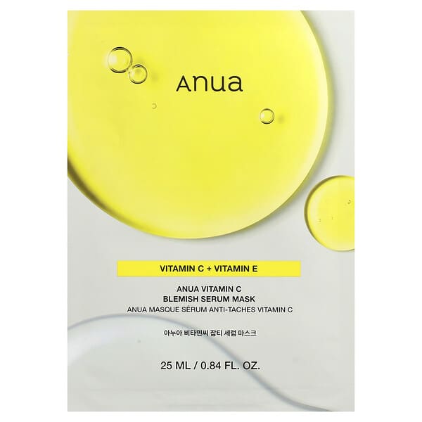 Anua, Sérum de belleza con vitamina C para combatir las imperfecciones, 1 lámina, 25 ml (0,84 oz. líq.)