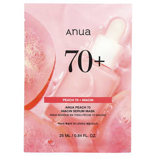 Anua, Peach 70 Niacin Serum Beauty Mask, 1 Sheet, 0.88 oz (25 g)