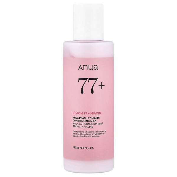 Anua, 피치 77 니아신 컨디셔닝 밀크, 150ml(5.07fl oz)