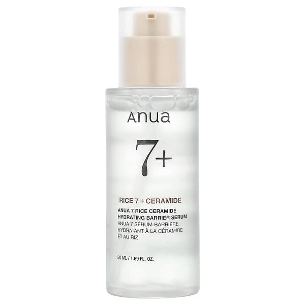 Anua, 7 라이스 세라마이드 하이드레이팅 베리어 세럼, 50ml(1.69fl oz)