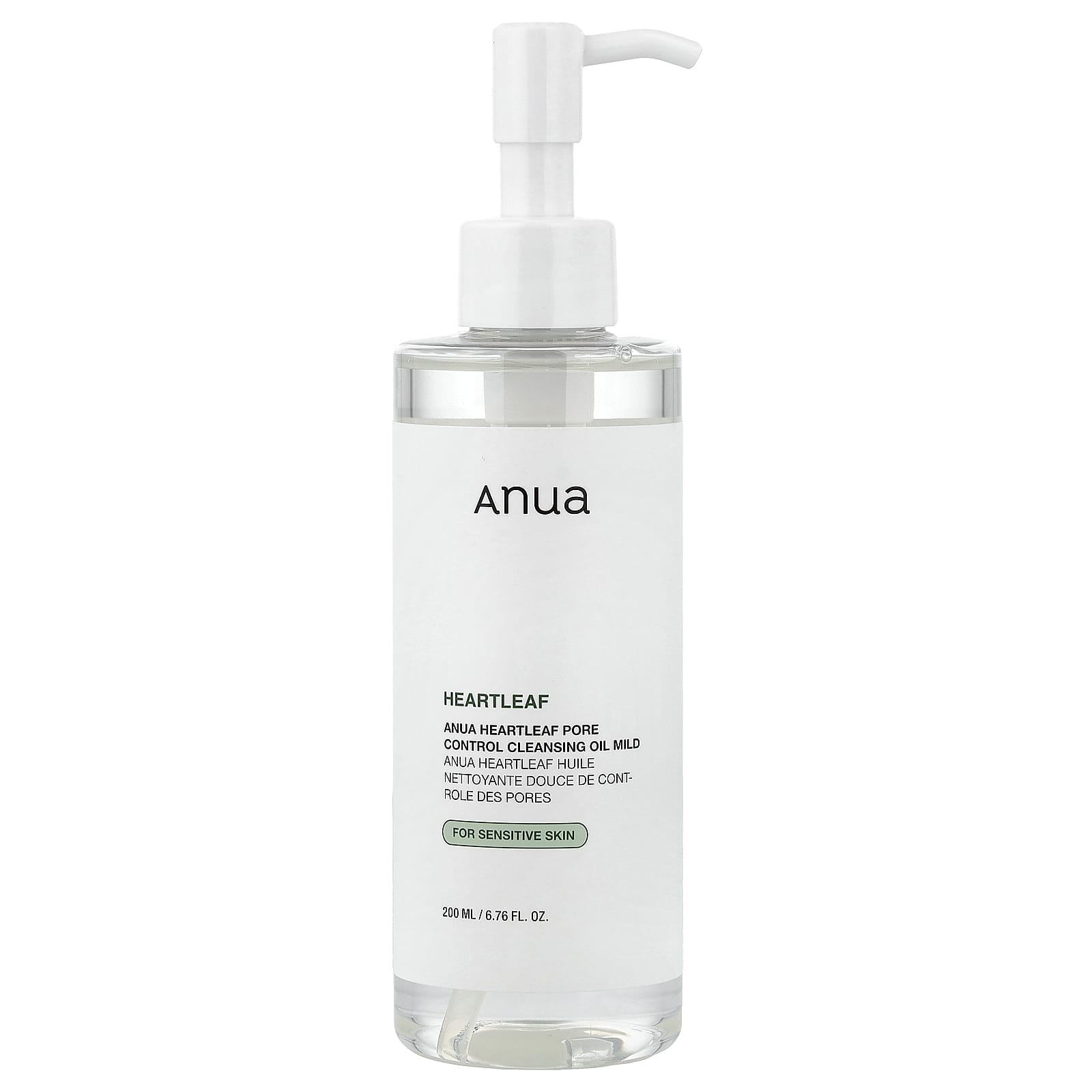値下げ中！Anua ハートリーフ + ビタミンE クレンジングオイル 6本セット ハートリーフ ポアコントロール クレンジングオイル、マイルド、200ml