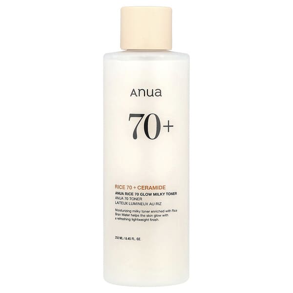 Anua, Rice 70 Glow, Tónico lechoso, 250 ml (8,45 oz. líq.)