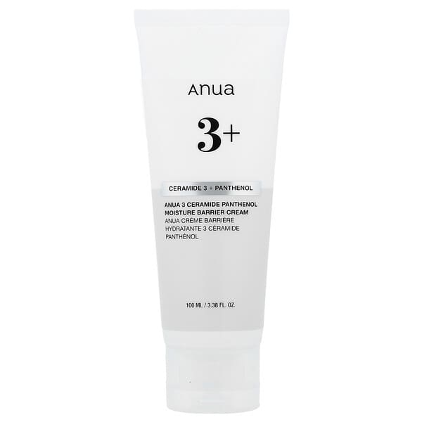 Anua, 3 세라마이드 판테놀 모이스처 베리어 크림, 100ml(3.38fl oz)