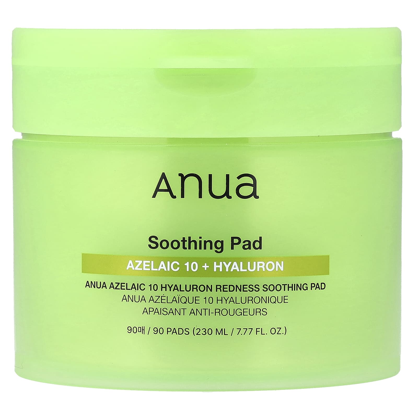 Anua, Azureic 10 Hyaluron, успокаивающий диск для покраснения, 90 шт., 230 мл (7,77 жидк. унции)