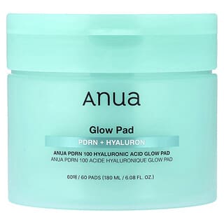 Anua, PDRN 100 Hyaluronic Acid Glow Pad, 60 Pads, 6.08 fl oz (180 ml)