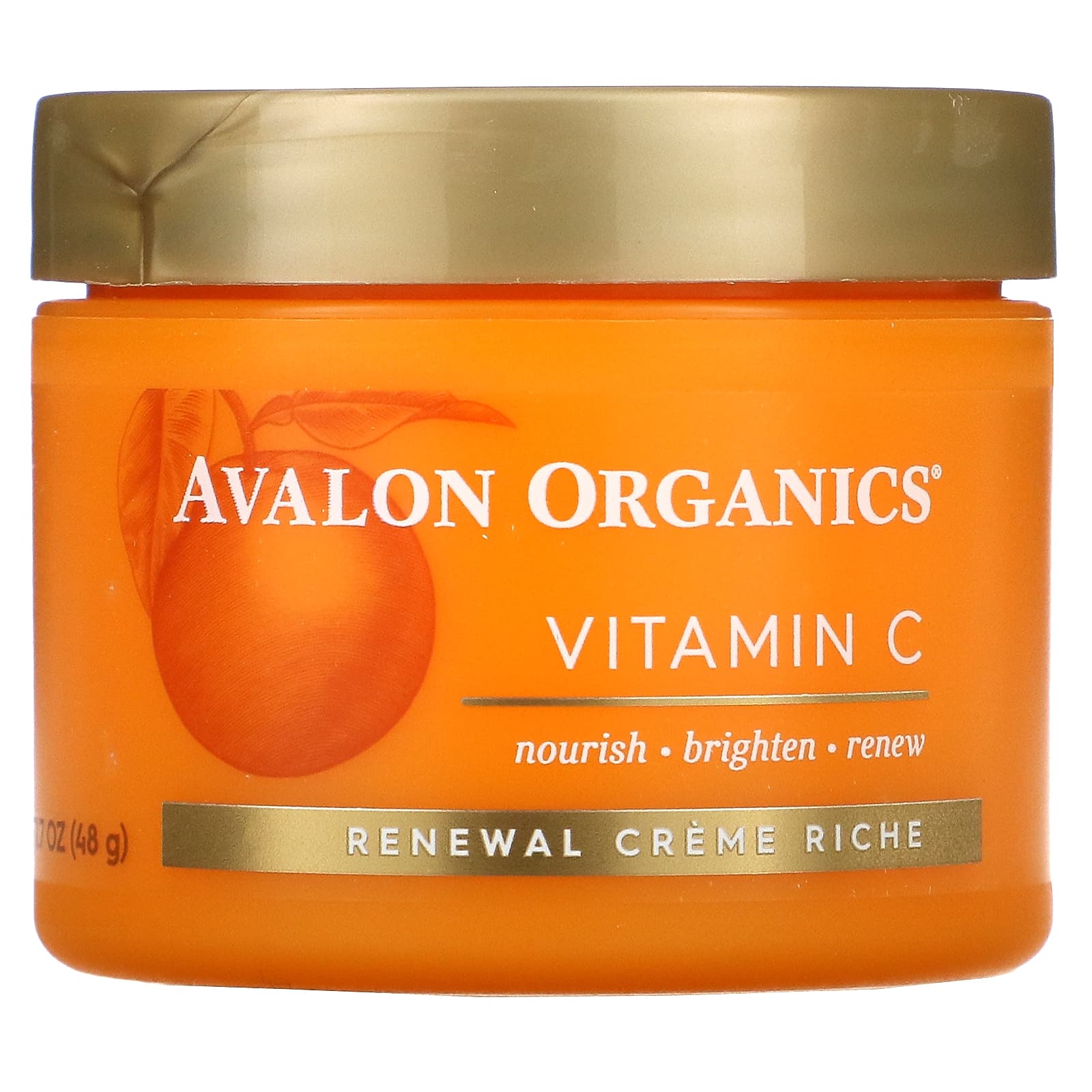 Avalon Organics, ビタミンC、リッチなクリーム、48g（1.7オンス）