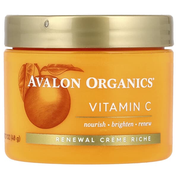 Avalon Organics, 維生素 C，Renewal Creme Riche，1.7 盎司（48 克）