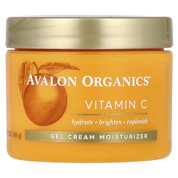 Avalon Organics, 維生素 C，凝膠霜保濕劑，1.7 盎司（48 克）