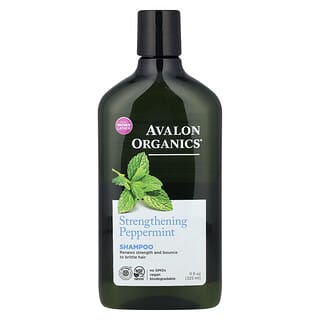 Avalon Organics, 洗髮水，強化，薄荷香，11 液量盎司（325 毫升）