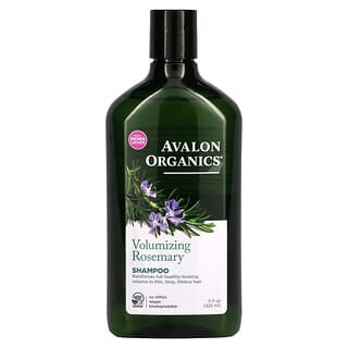 Avalon Organics‏, שמפו, חומרי הנפחה, רוזמרין, 325 מ"ל (11 fl oz)