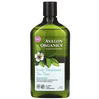 Avalon Organics, شامبو، علاج فروة الرأس، شجرة الشاي، 11 أونصة سائلة (325 مل)