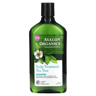 Avalon Organics, Champú, Para el tratamiento del cuero cabelludo, Árbol del té, 325 ml (11 oz. líq.)