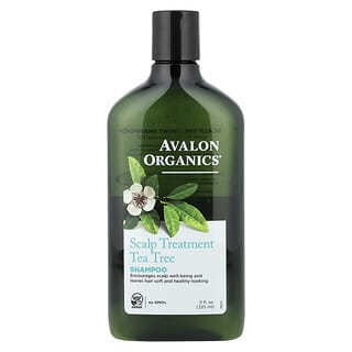 Avalon Organics, Champú, Para el tratamiento del cuero cabelludo, Árbol del té, 325 ml (11 oz. líq.)