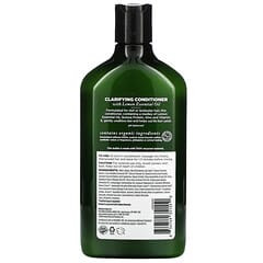 Avalon Organics, コンディショナー クラリファイング レモン 11 fl oz (325 ml)