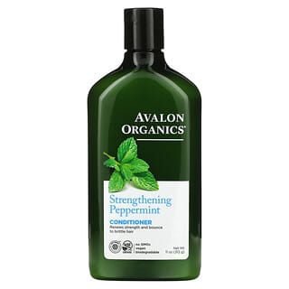 Avalon Organics, Conditioner, Strengthening Peppermint, 11 fl oz (312 ml)