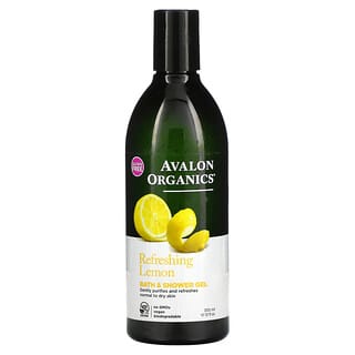 Avalon Organics, 沐浴露，煥活檸檬香，12 液量盎司（355 毫升）