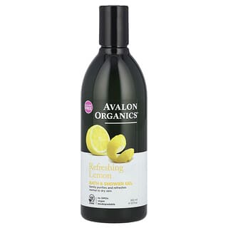 Avalon Organics, Bath & Shower Gel, Refreshing Lemon, 12 fl oz (355 ml)