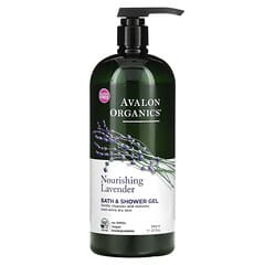 Avalon Organics, Bath & Shower Gel, Nourishing Lavender, 32 fl oz (946 ml)