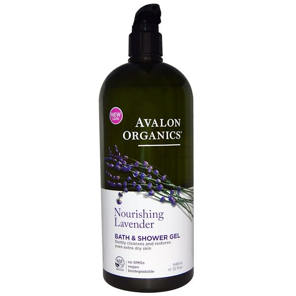 Avalon Organics, バス&シャワージェル、ナリッシング・ラベンダー、32 fl oz (946 ml)