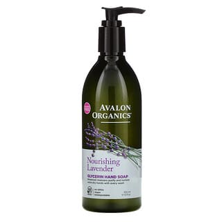 Avalon Organics, Sabonete Líquido de Glicerina para as Mãos, Lavanda Nutritiva, 355 ml (12 fl oz)