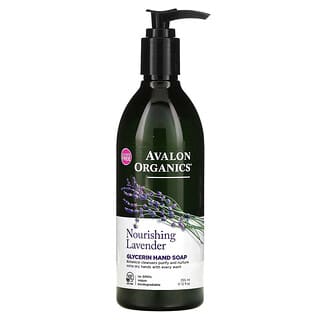 Avalon Organics, 甘油洗手液，滋養薰衣花草，12 液量盎司（355 毫升）