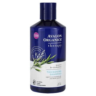 Avalon Organics, Champú engrosador, Tratamiento con complejo B y biotina, 414 ml (14 oz. líq.)