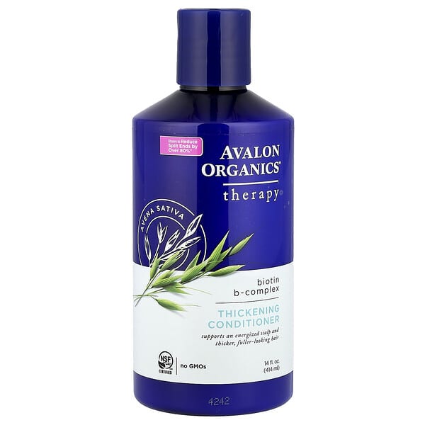 Avalon Organics, 모발 강화 컨디셔너, 비오틴 B-복합체, 414ml(14fl oz)