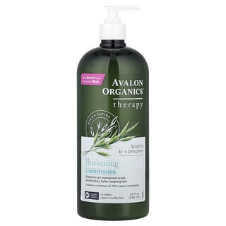Avalon Organics, Odżywka zwiększająca objętość, B-kompleks z biotyną, 946 ml