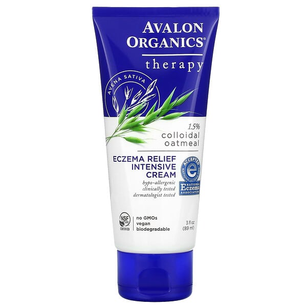 Avalon Organics‏, كريم علاج الإكزيما المكثف ، 3 أونصة سائلة (89 مل)