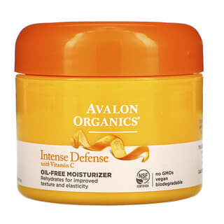 Avalon Organics, 維生素 C 深層防禦，無油保濕霜，2 盎司（57 克）