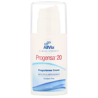 AllVia, Progensa 20, Creme de Progesterona, 113 g (4 oz)