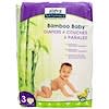Bamboo Baby Diapers, Size 3, 13-24 lbs (6-11 kg), 28 Disposable Diapers