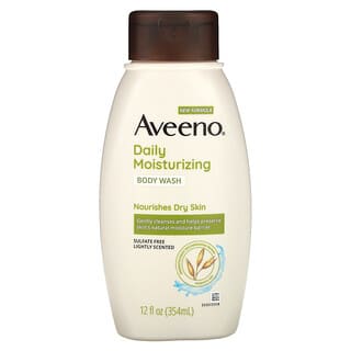 Aveeno, Active Naturals, 데일리 모이스춰라이징 바디 워시, 약한 향, 354ml (12 fl oz)