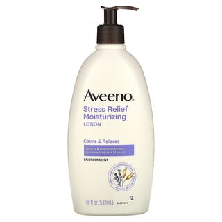 Aveeno, 壓力舒緩保溼乳，薰衣花草香，18 液量盎司（532 毫升）