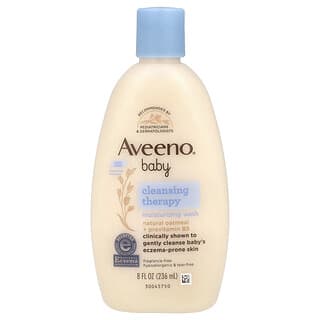 Aveeno, Baby, Bain hydratant thérapie nettoyant, 8 fl oz (236 ml)