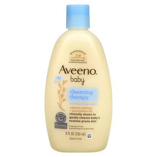 Aveeno, 嬰兒，清潔護理保濕沐浴露，無香型、8 液量盎司（236 毫升）