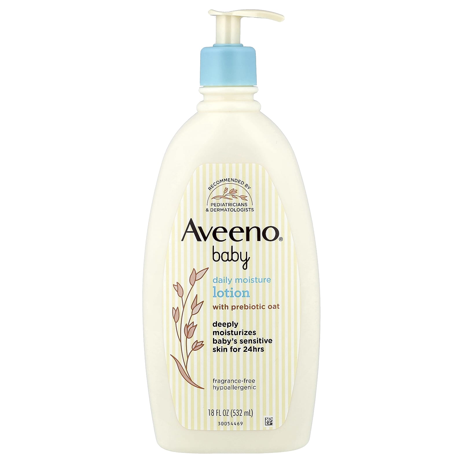Baby, Daily Moisture Lotion with Prebiotic Oat, Fragrance-Free