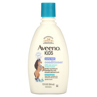 Aveeno, 兒童，卷髮護髮素，含燕麥提取物和乳木果油，12 液量盎司（354 毫升）