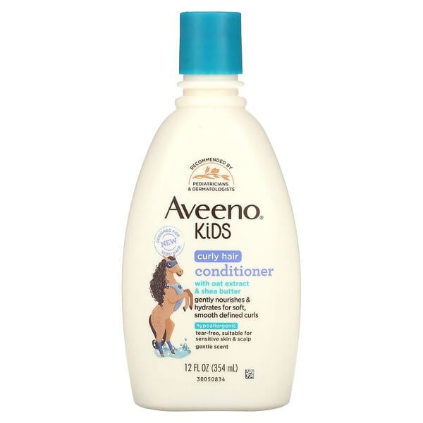 Aveeno, 子ども用 カラスムギエキス＆シアバター配合カールヘアコンディショナー 354ml（12液量オンス）