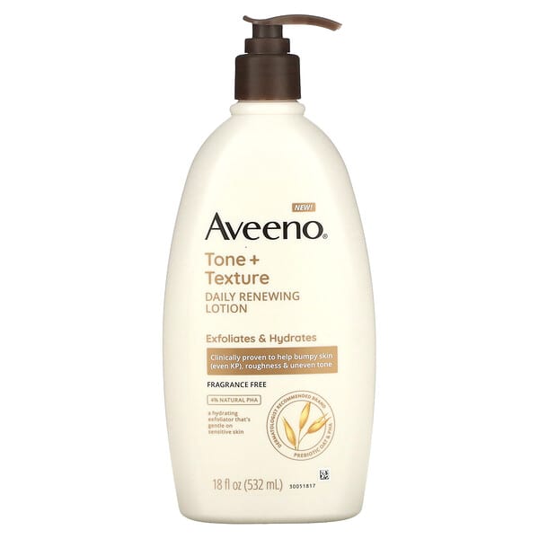 Aveeno, Tone + Texture Daily Renewing Lotion, 18 fl oz (532 ml)
