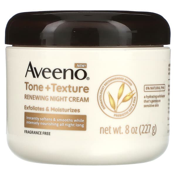 Aveeno, 膚色膚質修護晚霜，無香型，8 盎司（227 克）